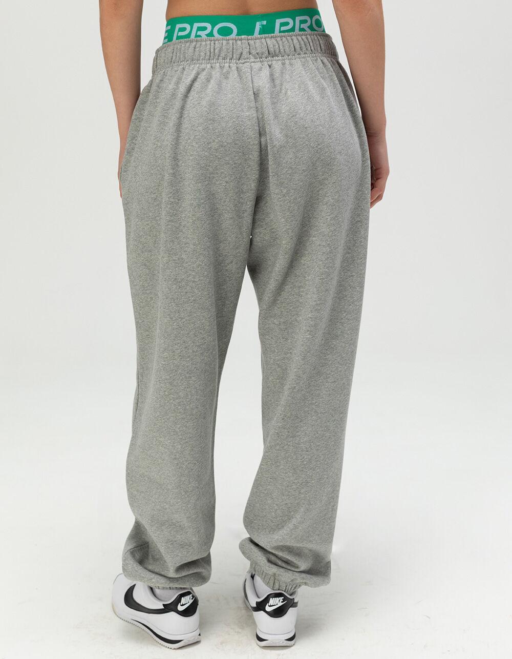 NIKE Sportswear Club Womens Oversized Fleece Sweatpants - HEATHER GRAY Product Image