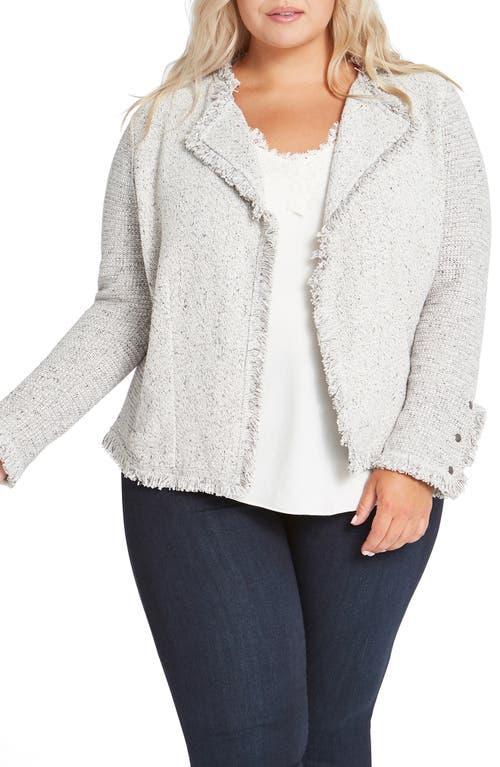 Nic+Zoe Fringe Mix Knit Jacket Product Image