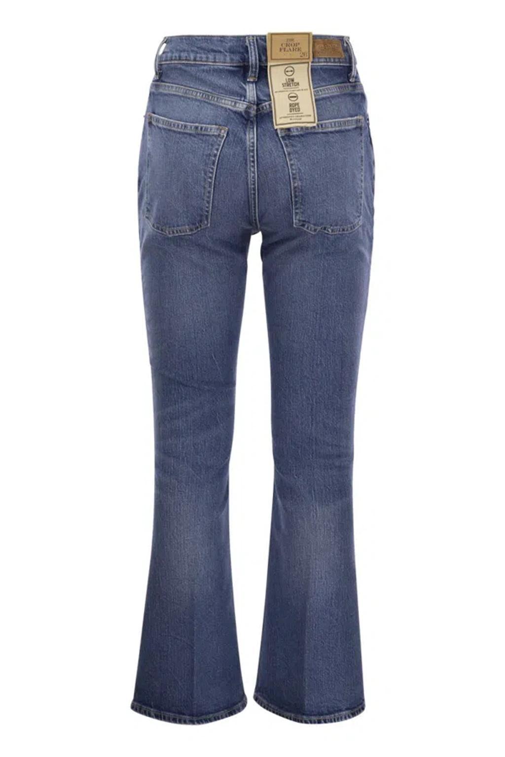 POLO RALPH LAUREN Short And Flared Jeans In Blue Product Image