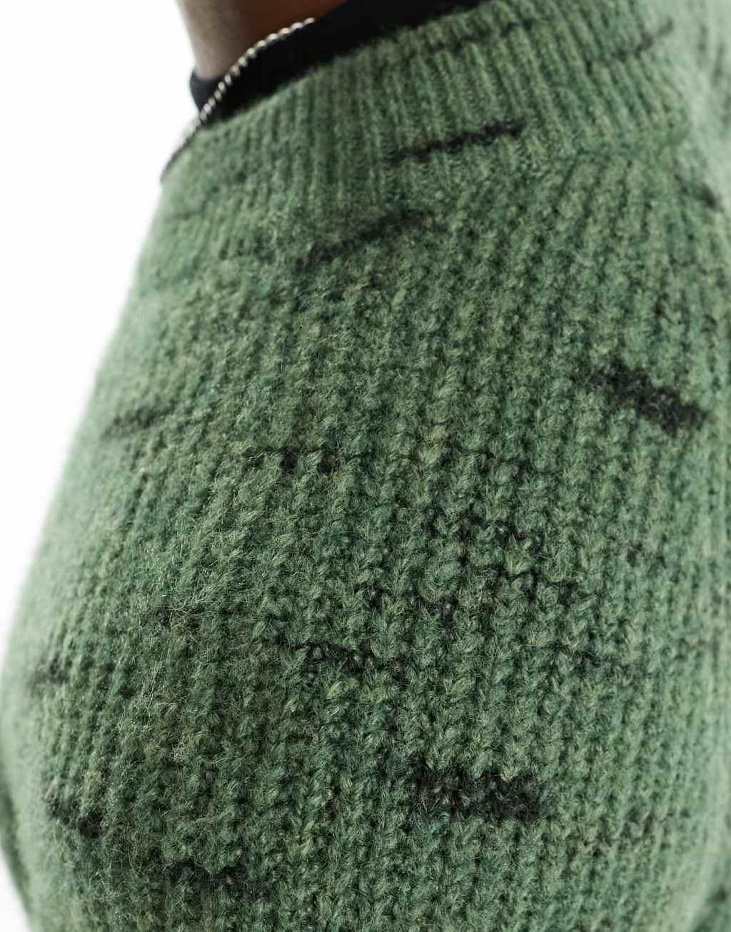 Weekday Norman relaxed space dye sweater Product Image