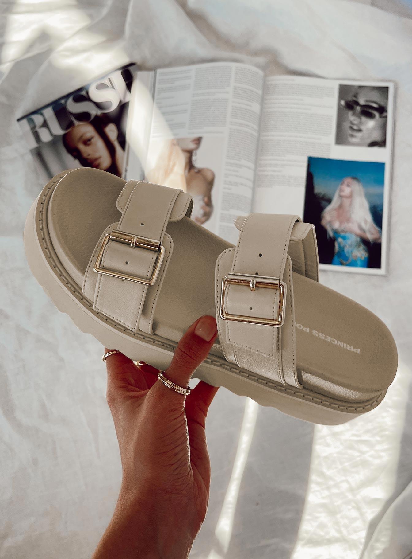 Ma Belle Sandals Cream Product Image