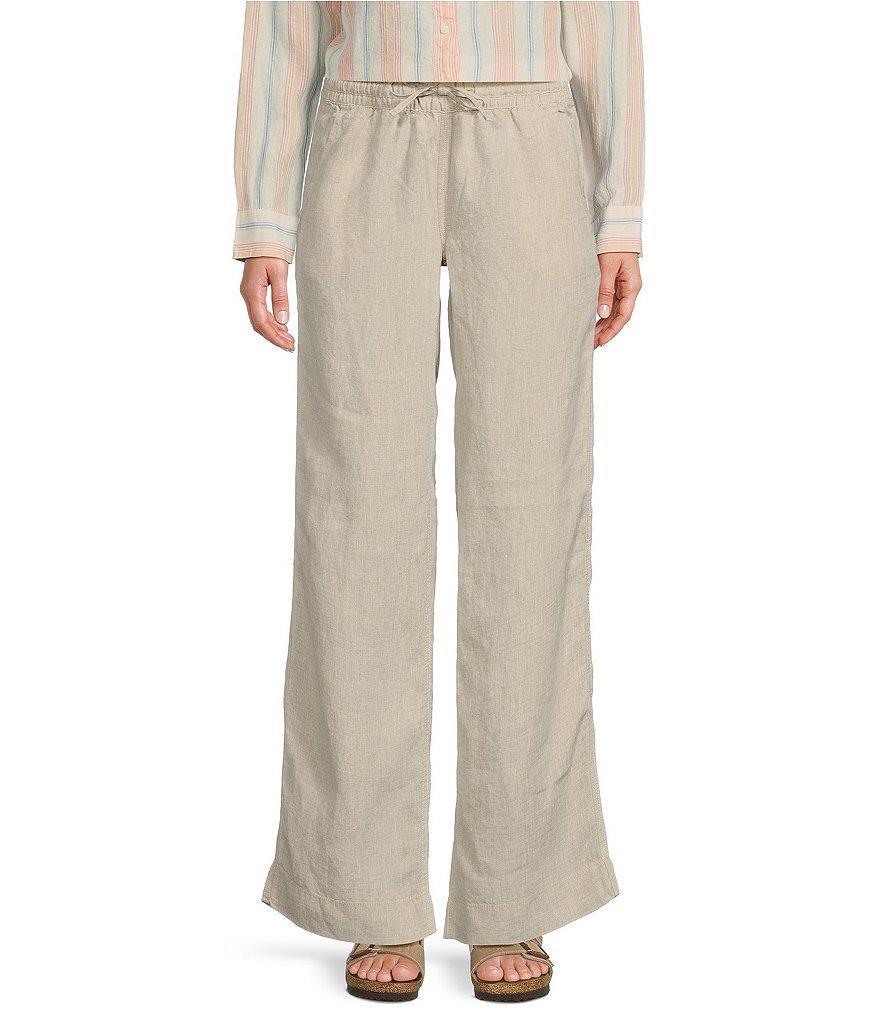 L.L.Bean Linen Pull-On Drawstring Pants Product Image