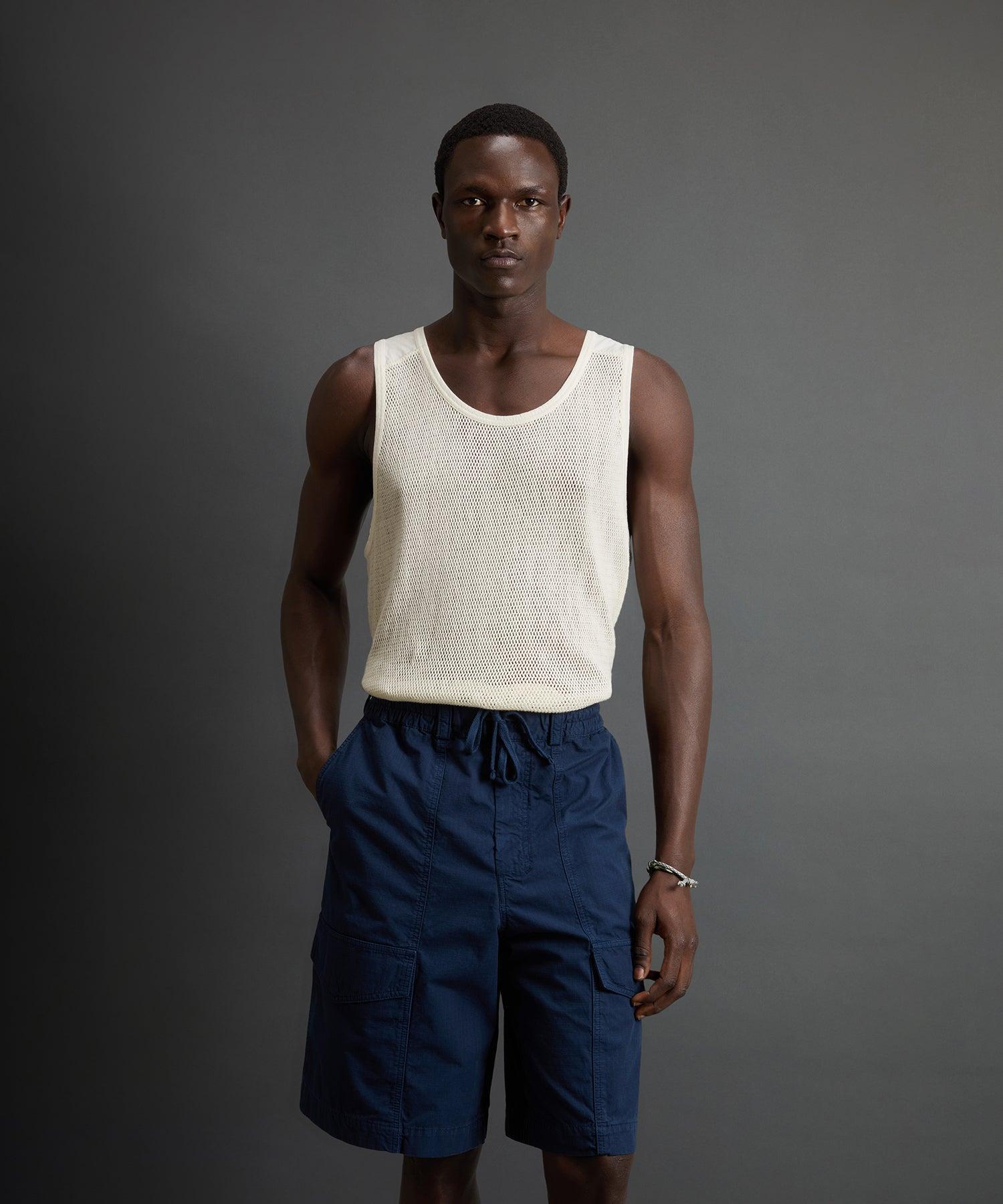 Todd Snyder x Woolrich Mesh Tank in Bisque Product Image