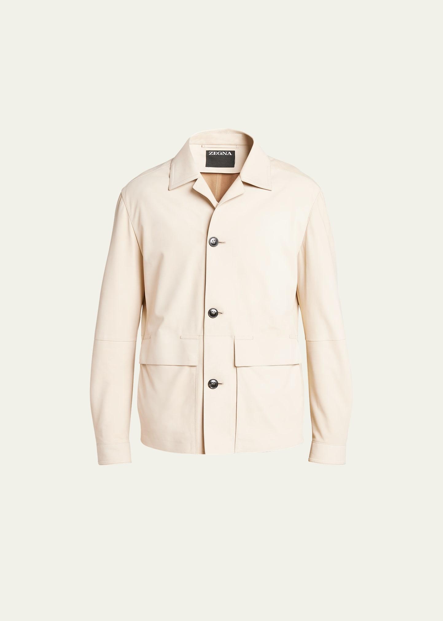 Mens Nubuck Suede Overshirt Product Image