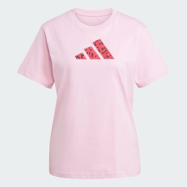 adidas Future Icons Graphic Tee Cream White L Womens Product Image