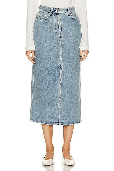 Womens Rona Denim Midi-Skirt Product Image