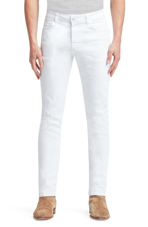 Monfrere Brando Slim Straight Jeans in Blanc Product Image
