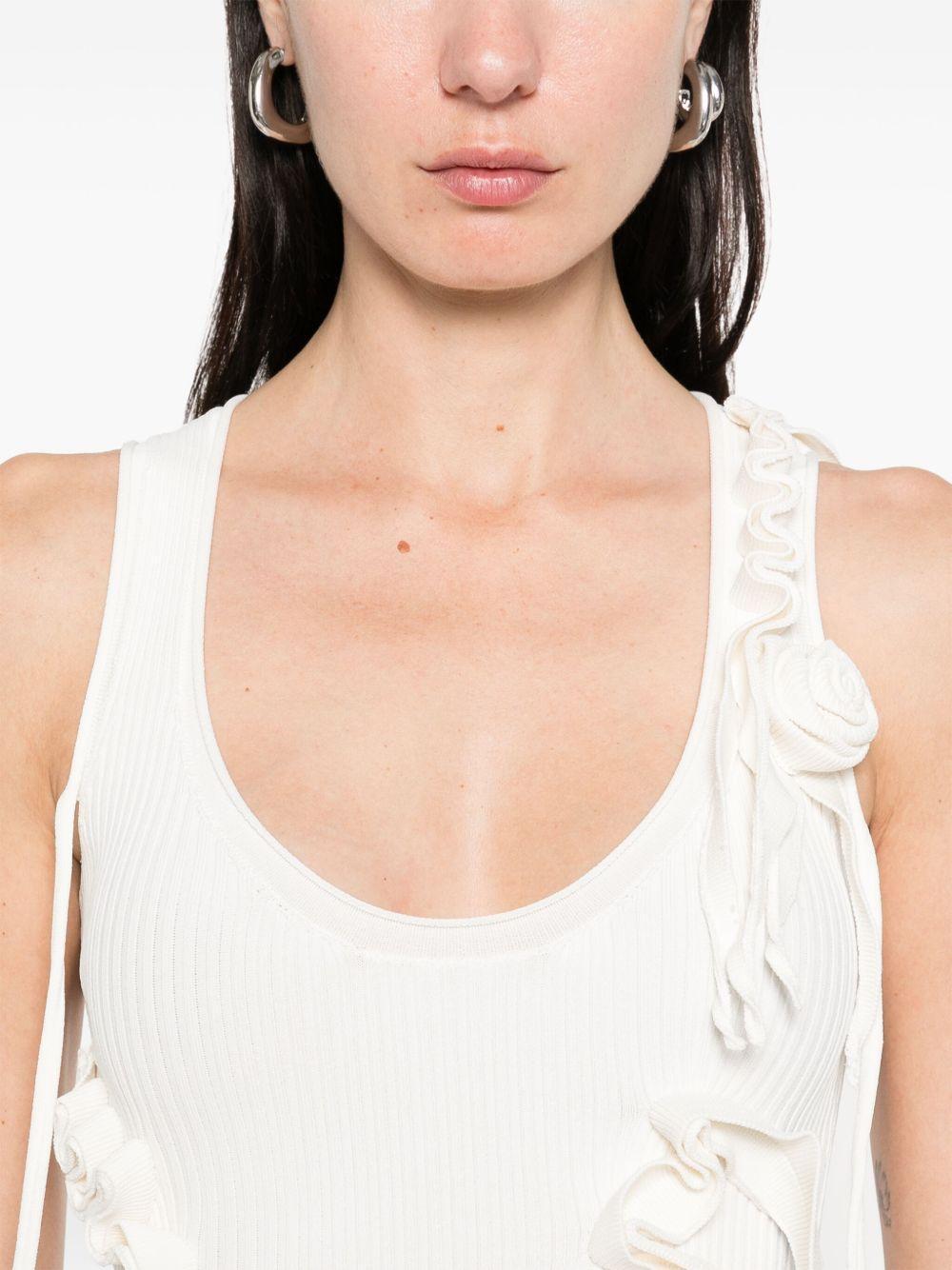knitted ribbon tank top Product Image