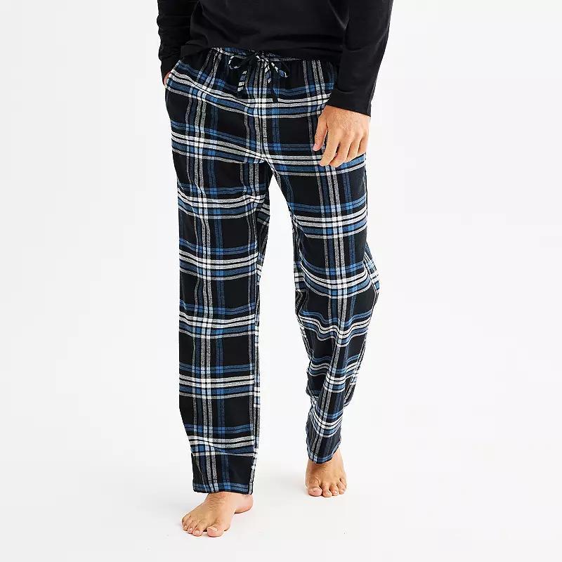 Mens Sonoma Goods For Life Flannel Drawstring Pajama Pants Product Image