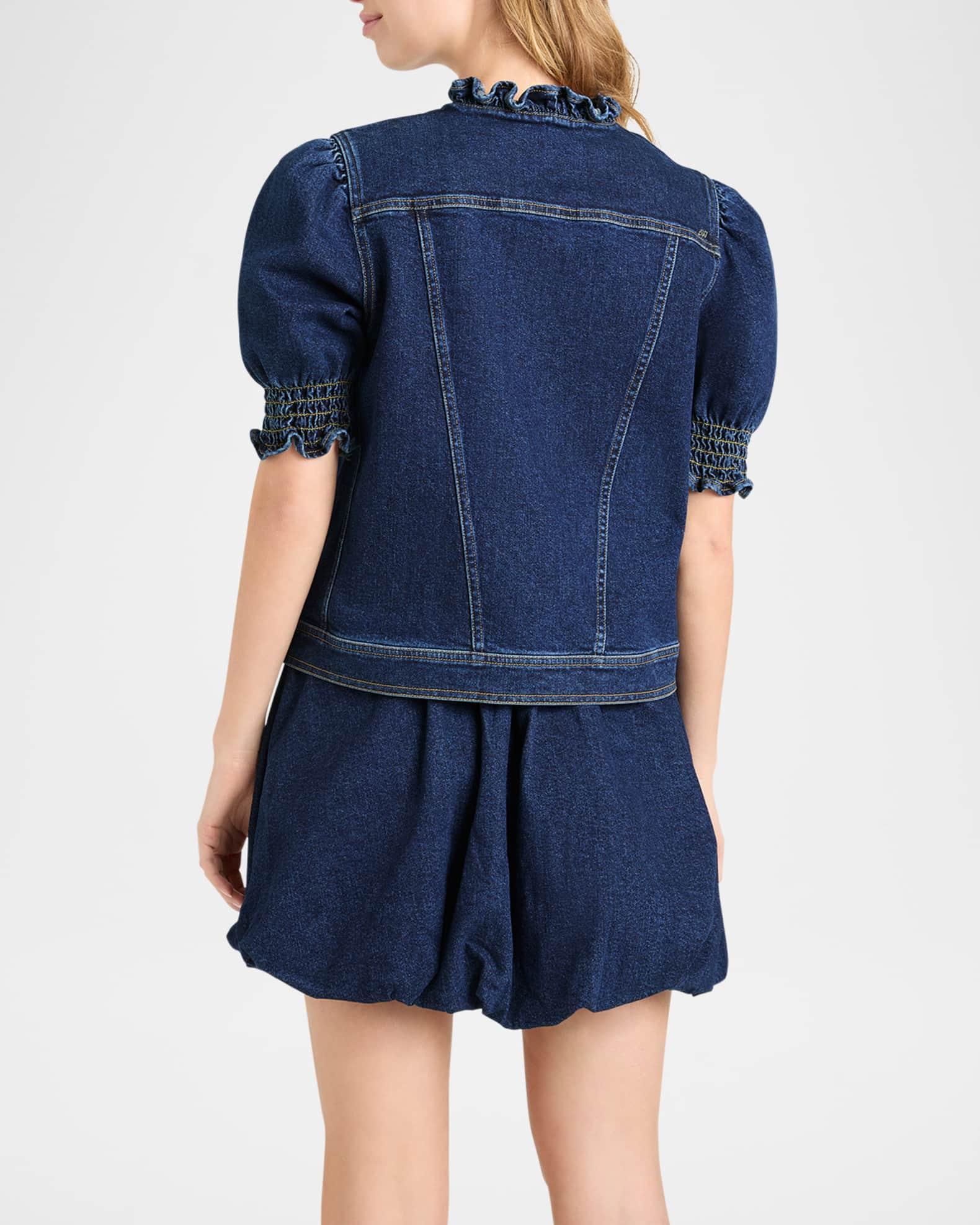 Quincy Short-Sleeve Denim Jacket Product Image