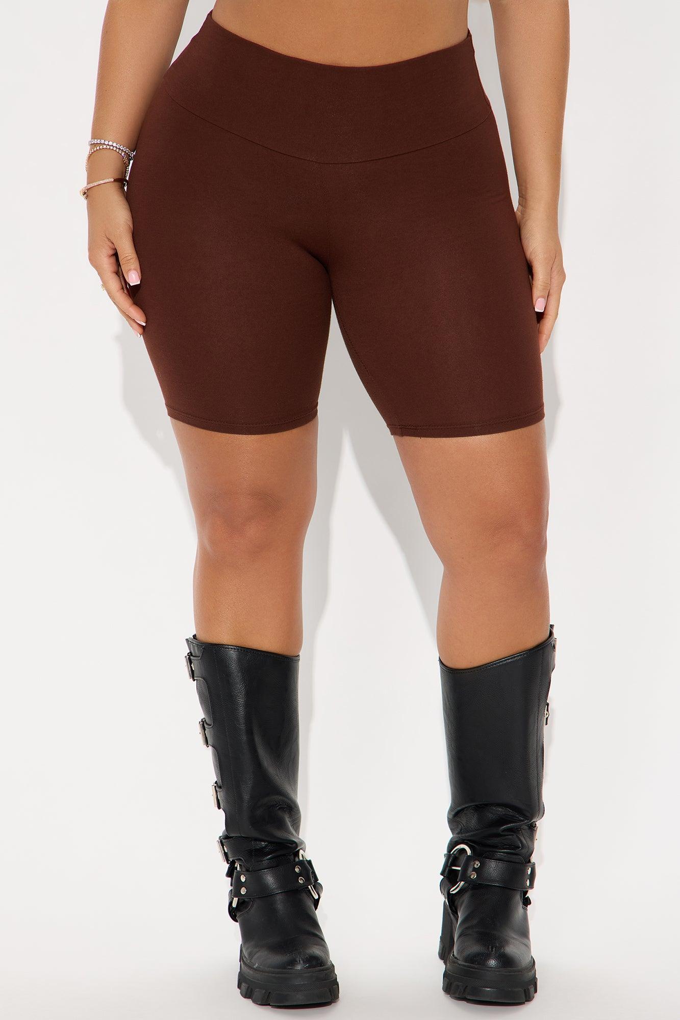 Brooke Biker Shorts - Chocolate Product Image