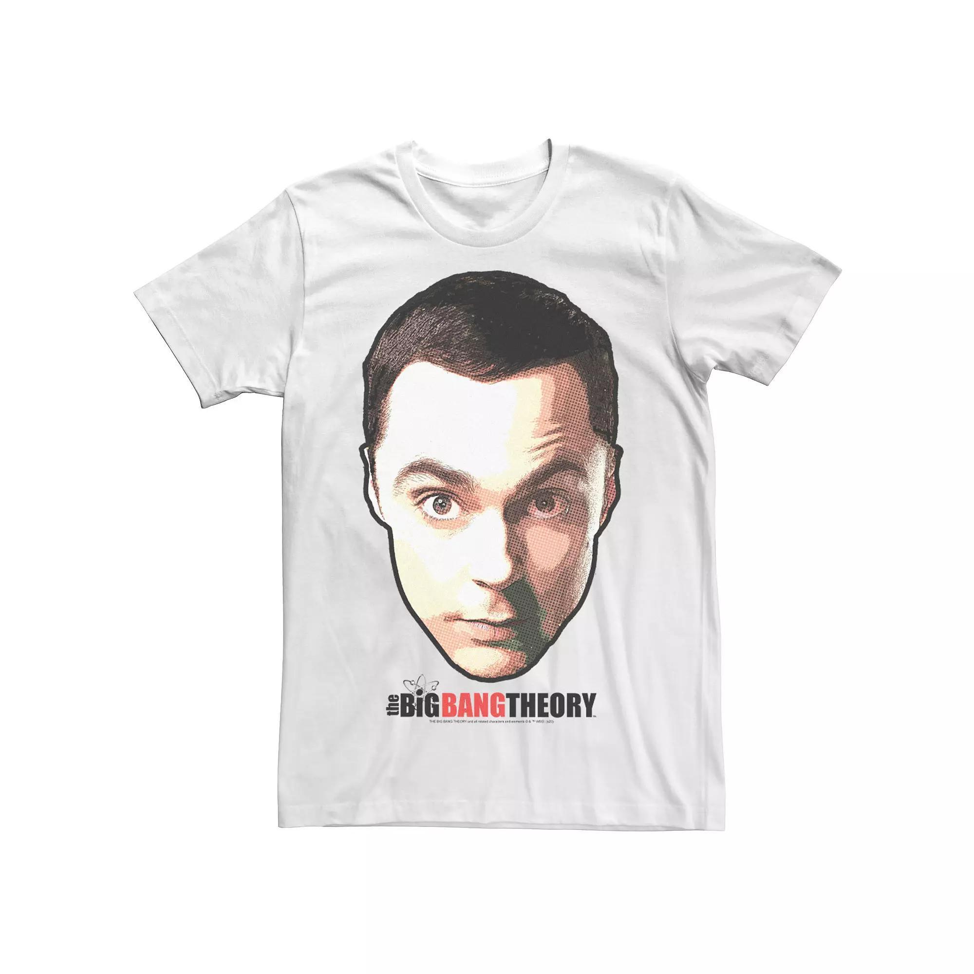 Men's The Big Bang Theory Sheldon Big Face Tee, Size: XXL, White Product Image