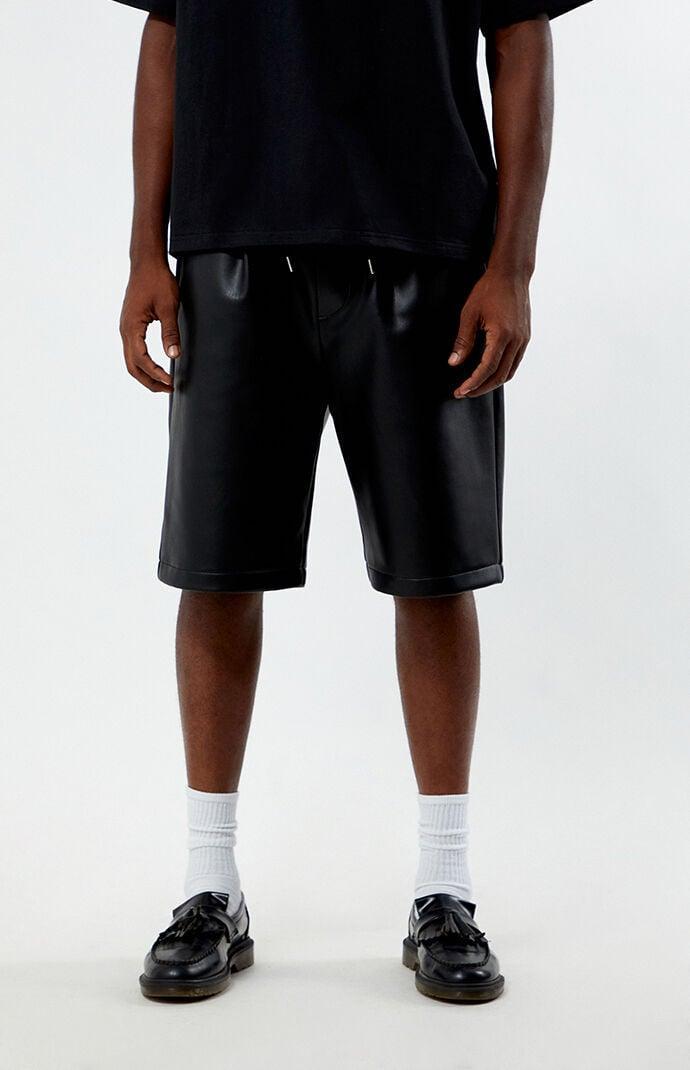 The Met Men's x PacSun Faux Leather Shorts Product Image