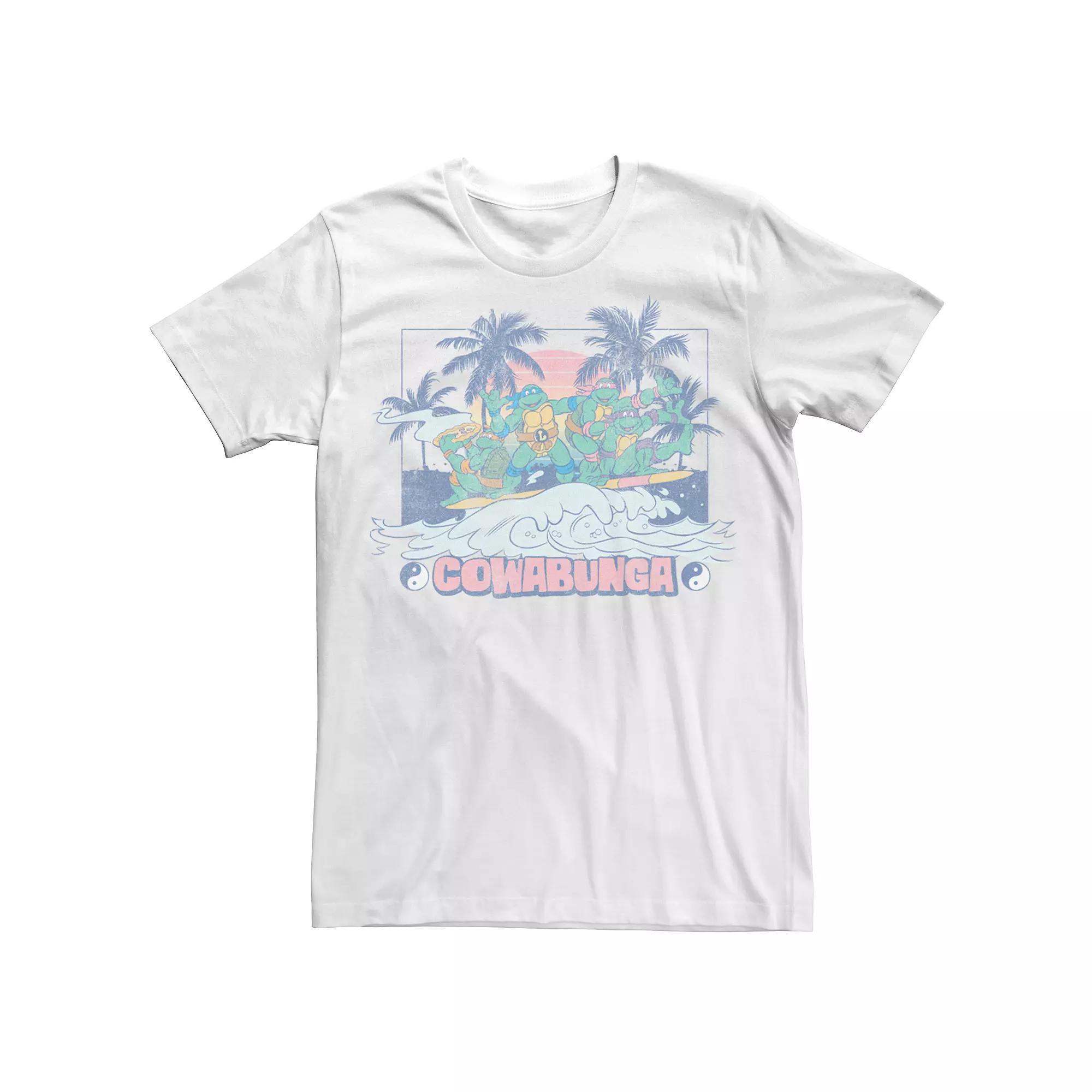 Men's Teenage Mutant Ninja Turtles Cowabunga Tee, Size: Large, White Product Image