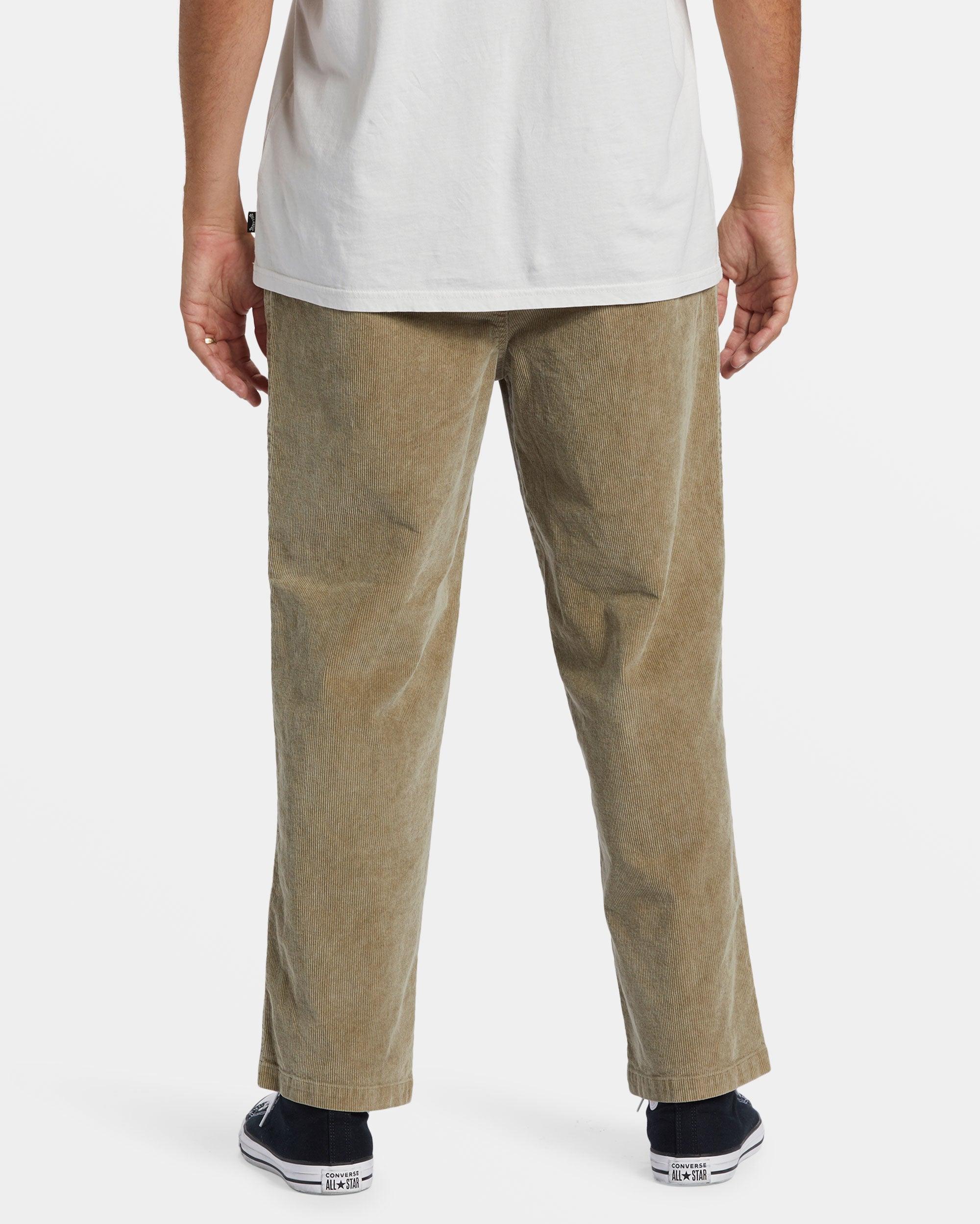 Larry Elastic Waist Corduroy Pants - Dune Male Product Image