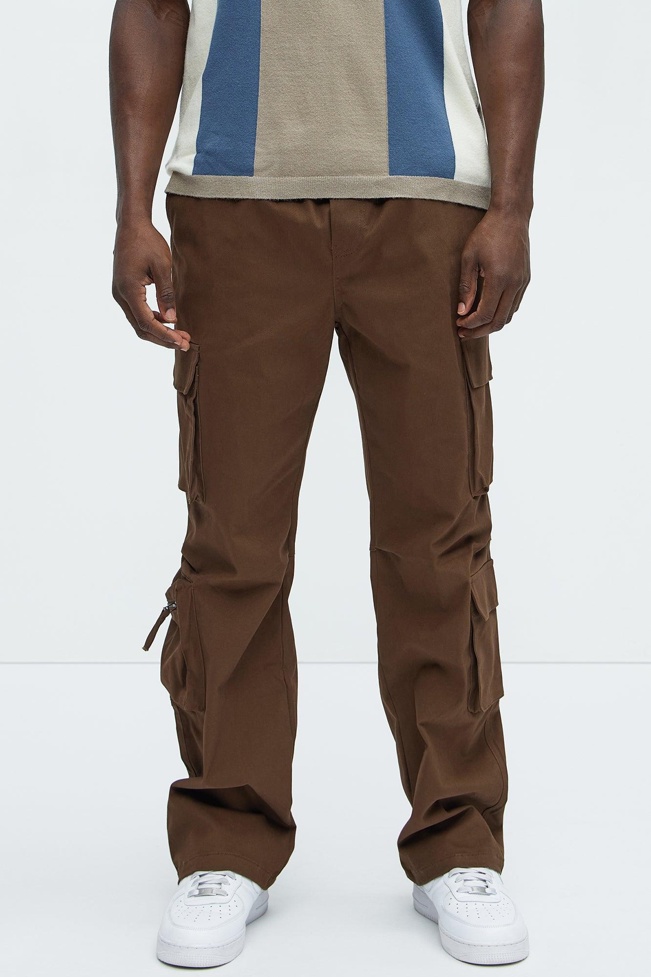 Stay On It Straight Cargo Pants - Brown Product Image
