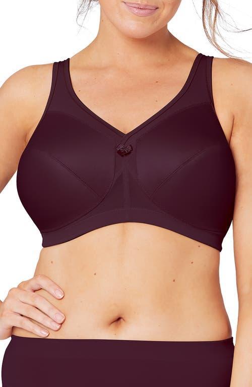 Plus Size Glamorise Full-Figure MagicLift Active Wire-free Support Bra 1005, Women's, Size: 42 H, Gray Product Image
