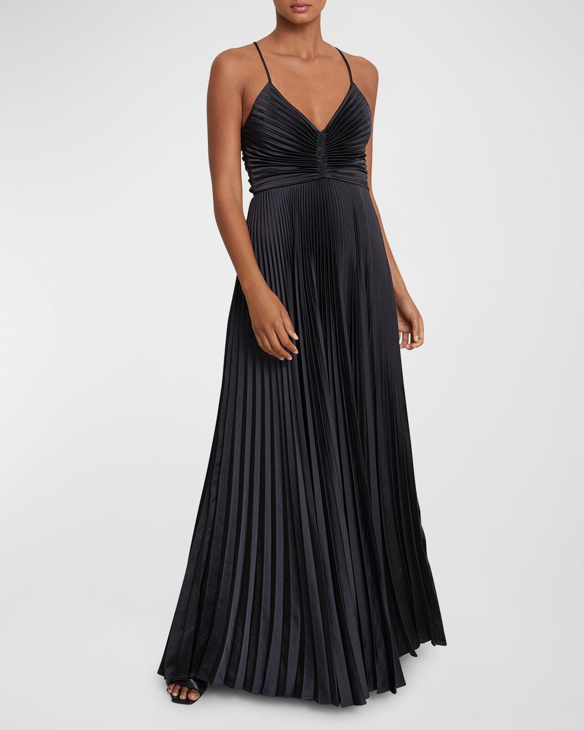 A. l.c. Aries Pleated Open Back Dress Product Image