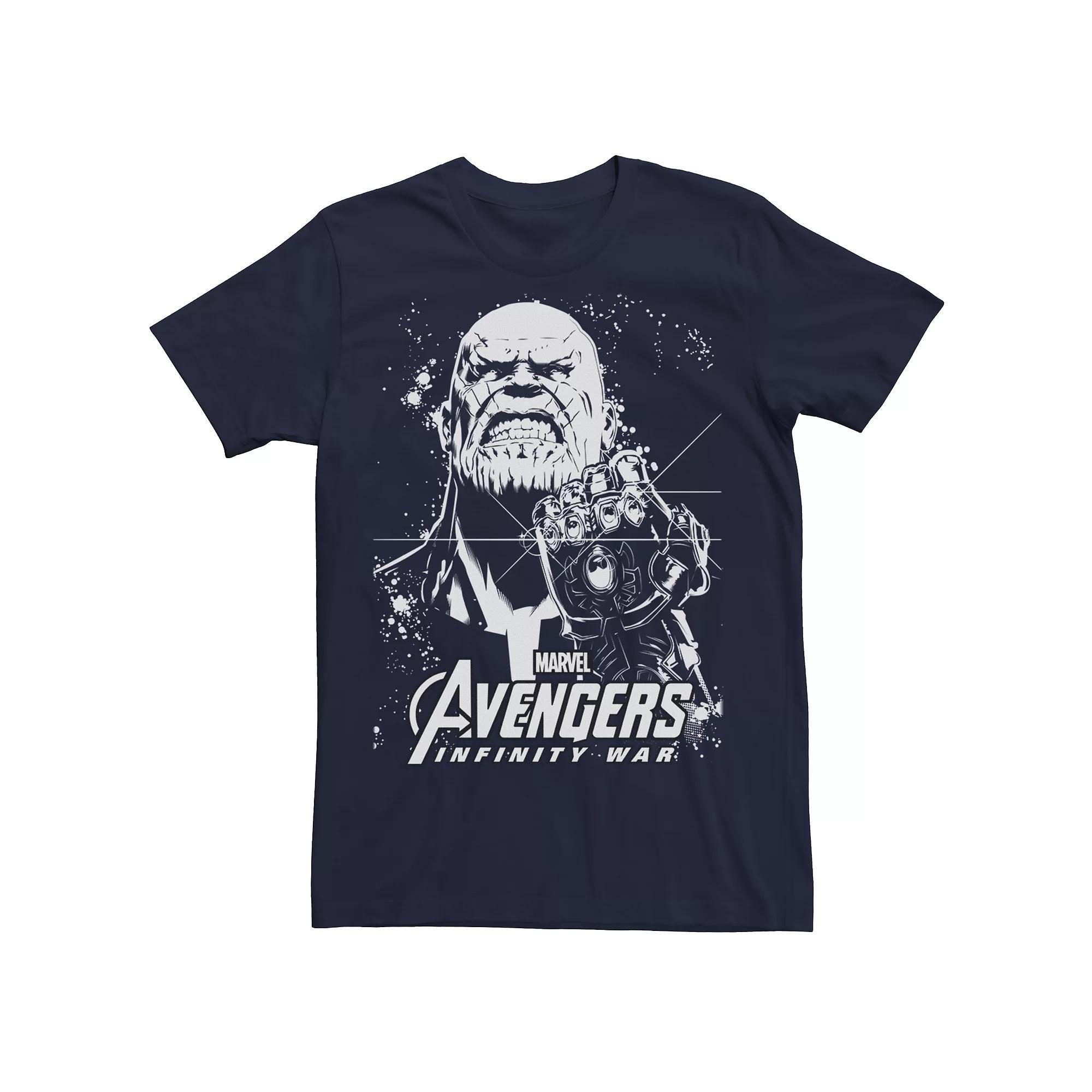 Men's Marvel Avengers Infinity War Thanos Ultimate Force Graphic Tee, Size: Medium, Blue Product Image