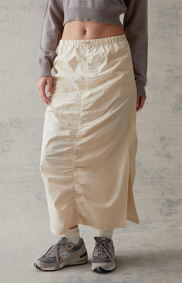 Women's Cinched Front Midi Skirt Product Image