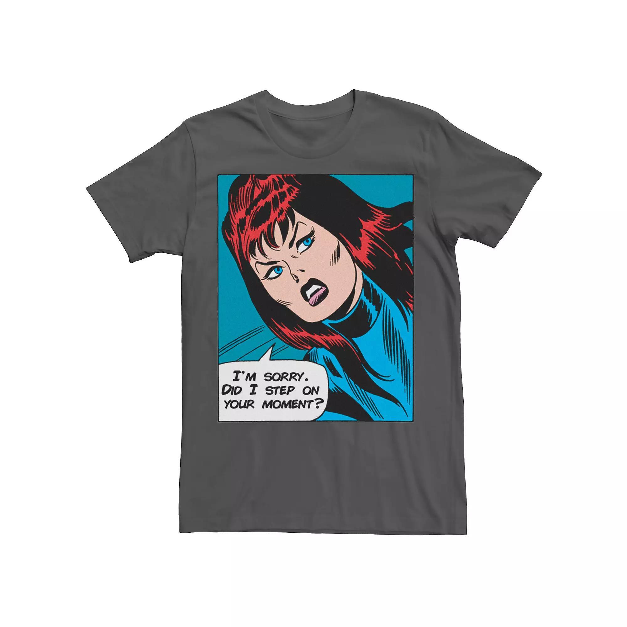 Men's Marvel Black Widow Tee, Size: Medium, Grey Product Image