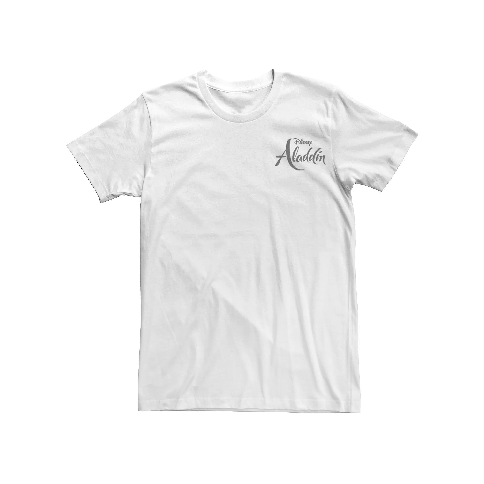 Disney's Aladdin Men's Logo Graphic Tee, Size: Small, White Product Image