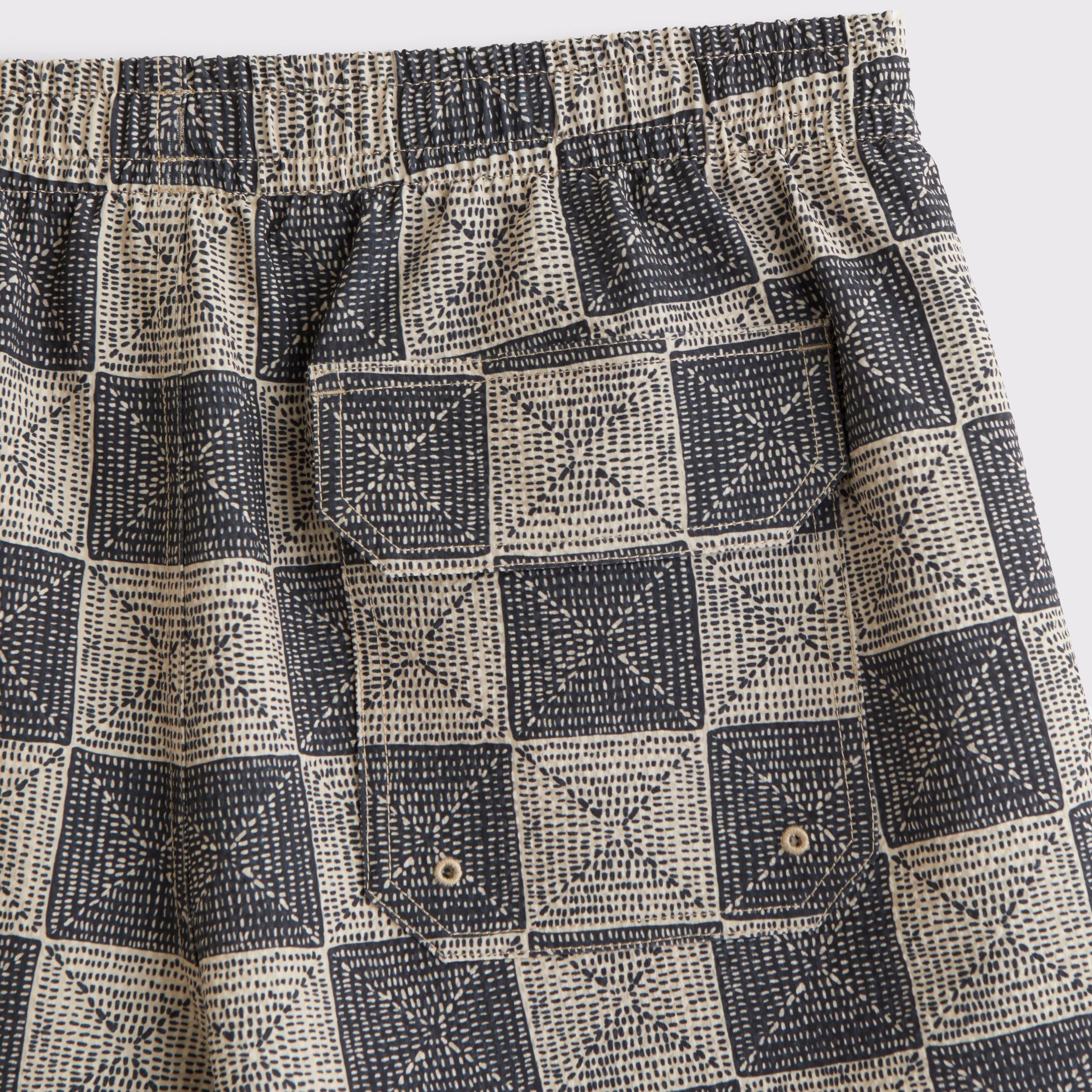Pull-On Wide Seersucker Swim Trunk Product Image