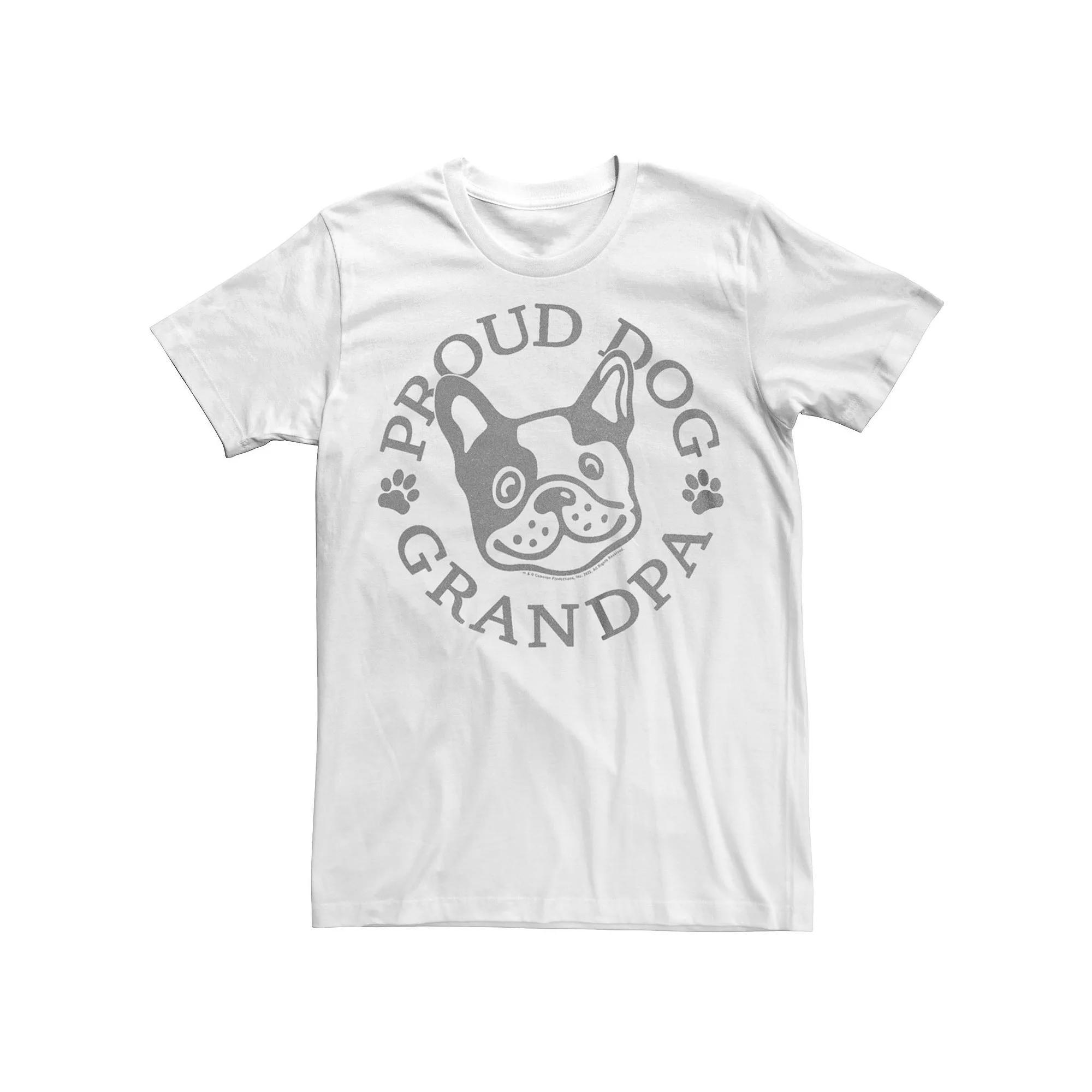 Big & Tall Proud Dog Grandpa French Bulldog Graphic Tee, Mens Product Image