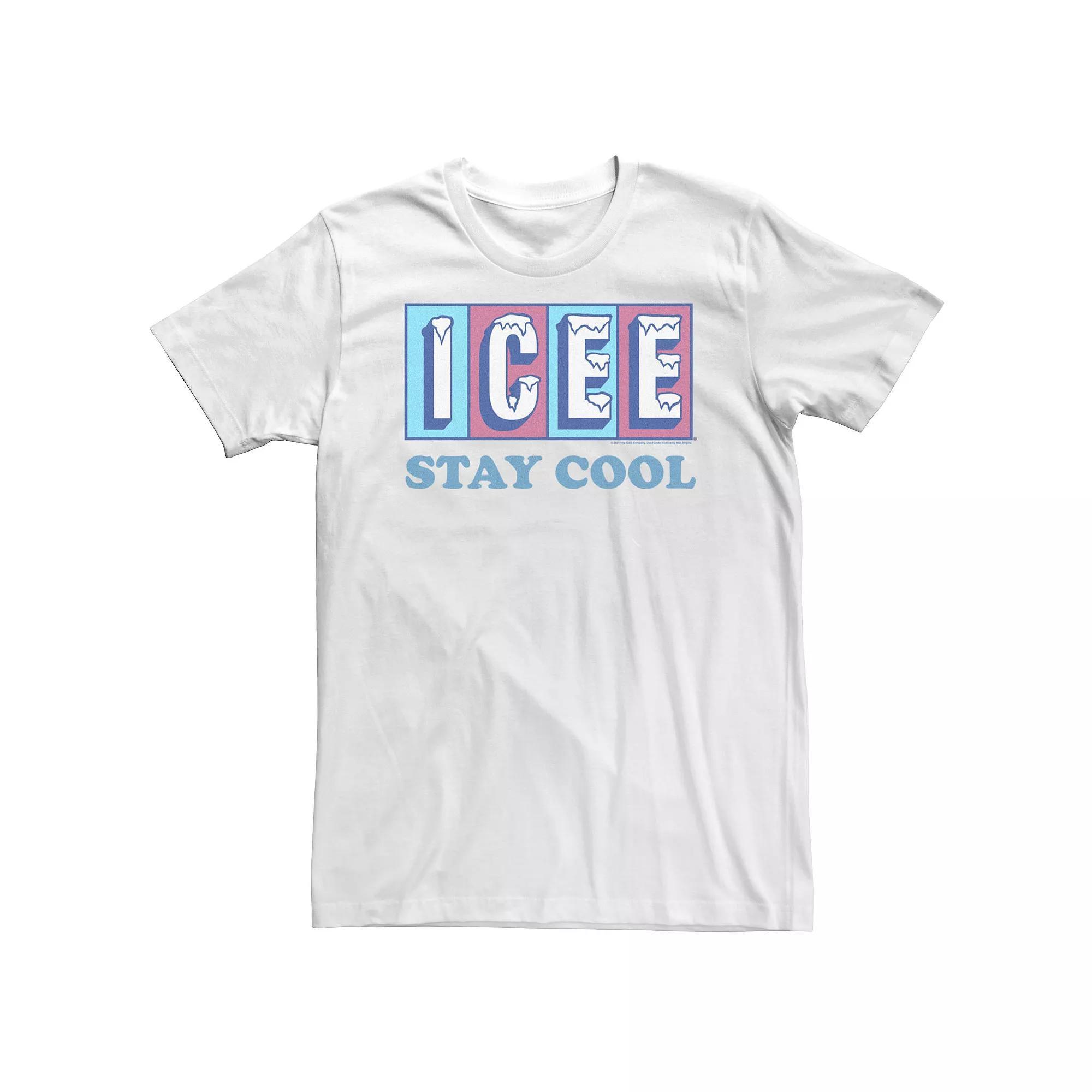 Big & Tall ICEE Stay Cool Retro Logo Tee, Men's, Size: XXL Tall, White Product Image