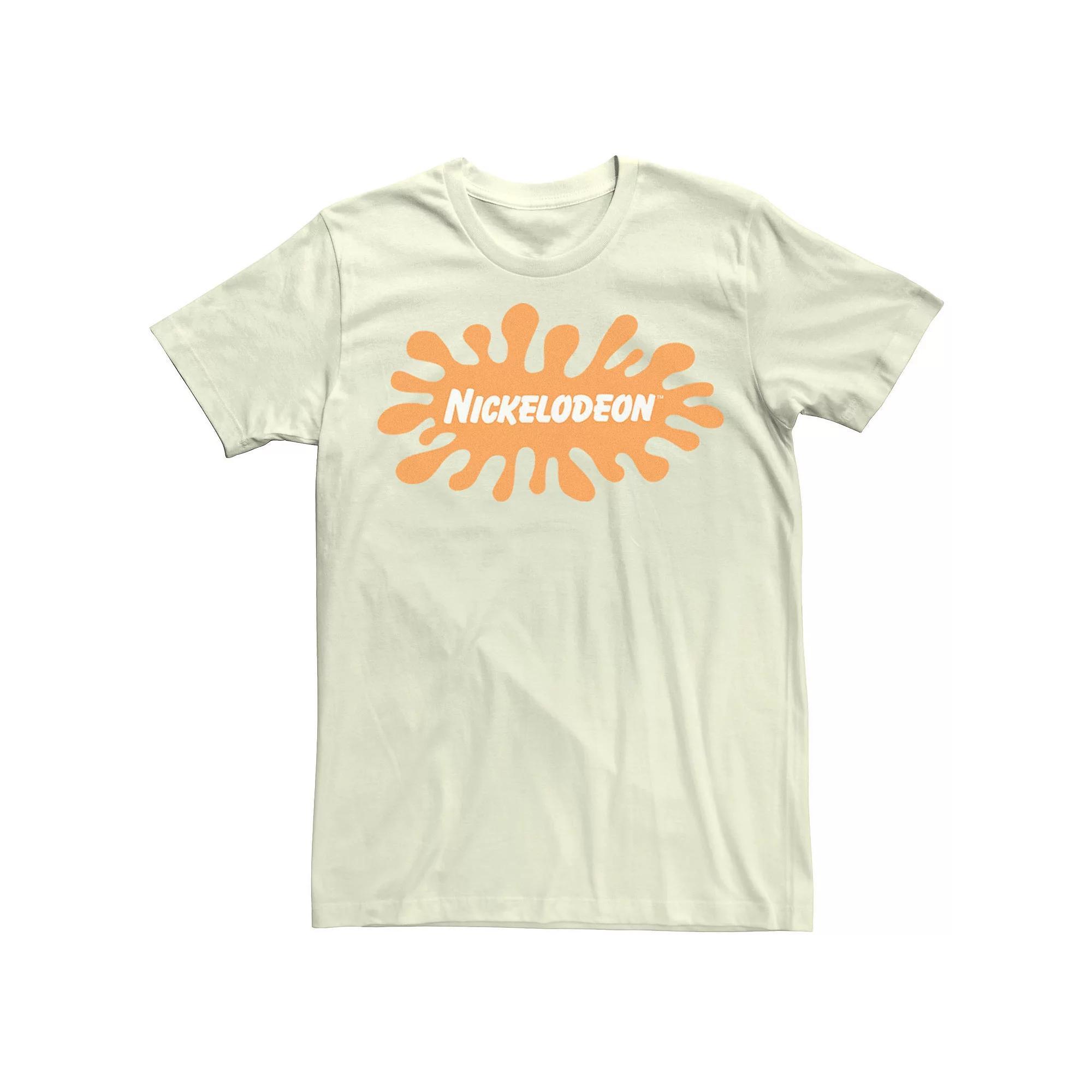 Men's Nickelodeon Classic Splatter Logo Tee, Size: 3XL, Natural Product Image