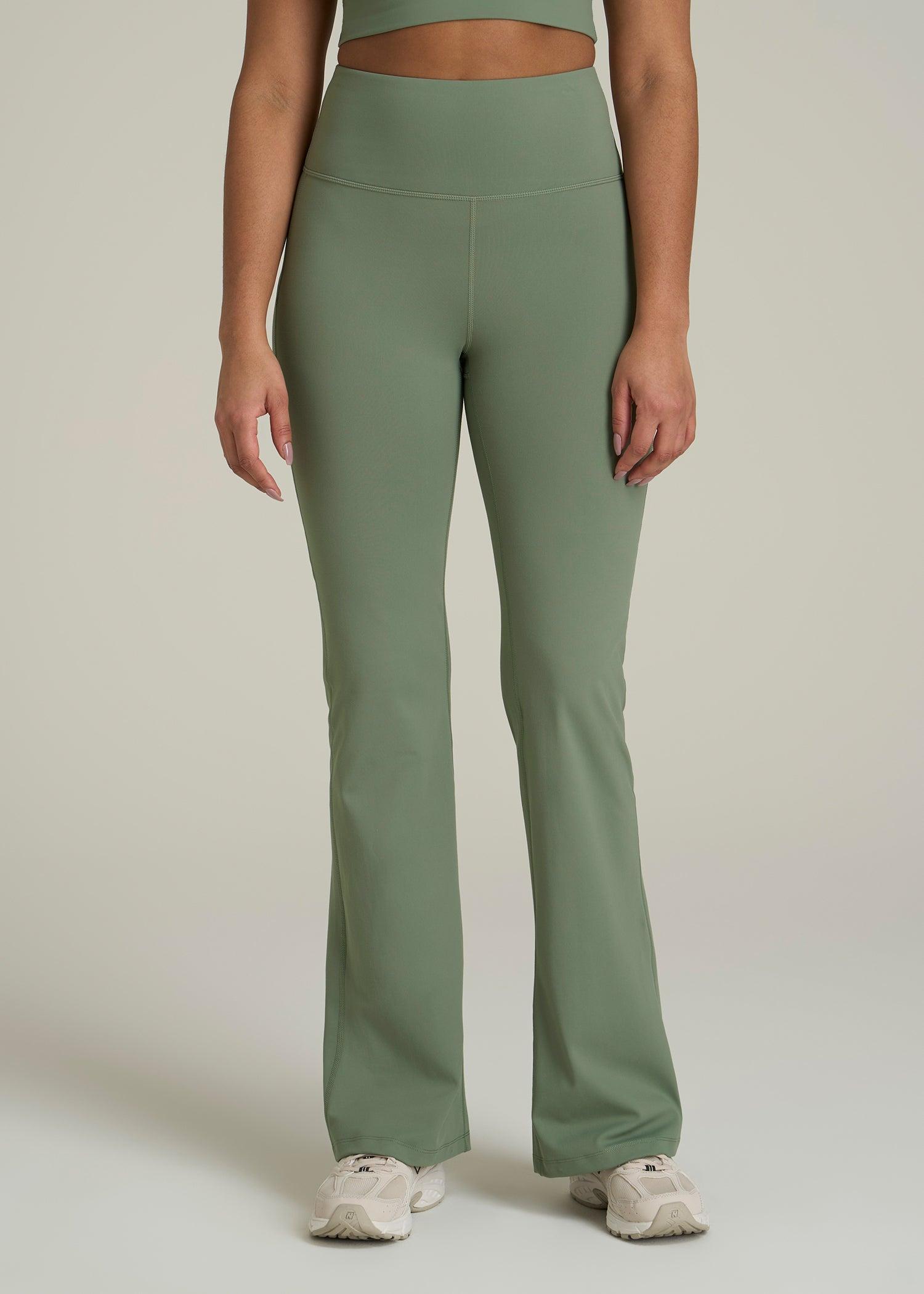 Balance Tall Women's Flare Yoga Pants in Dark Seagrass Product Image