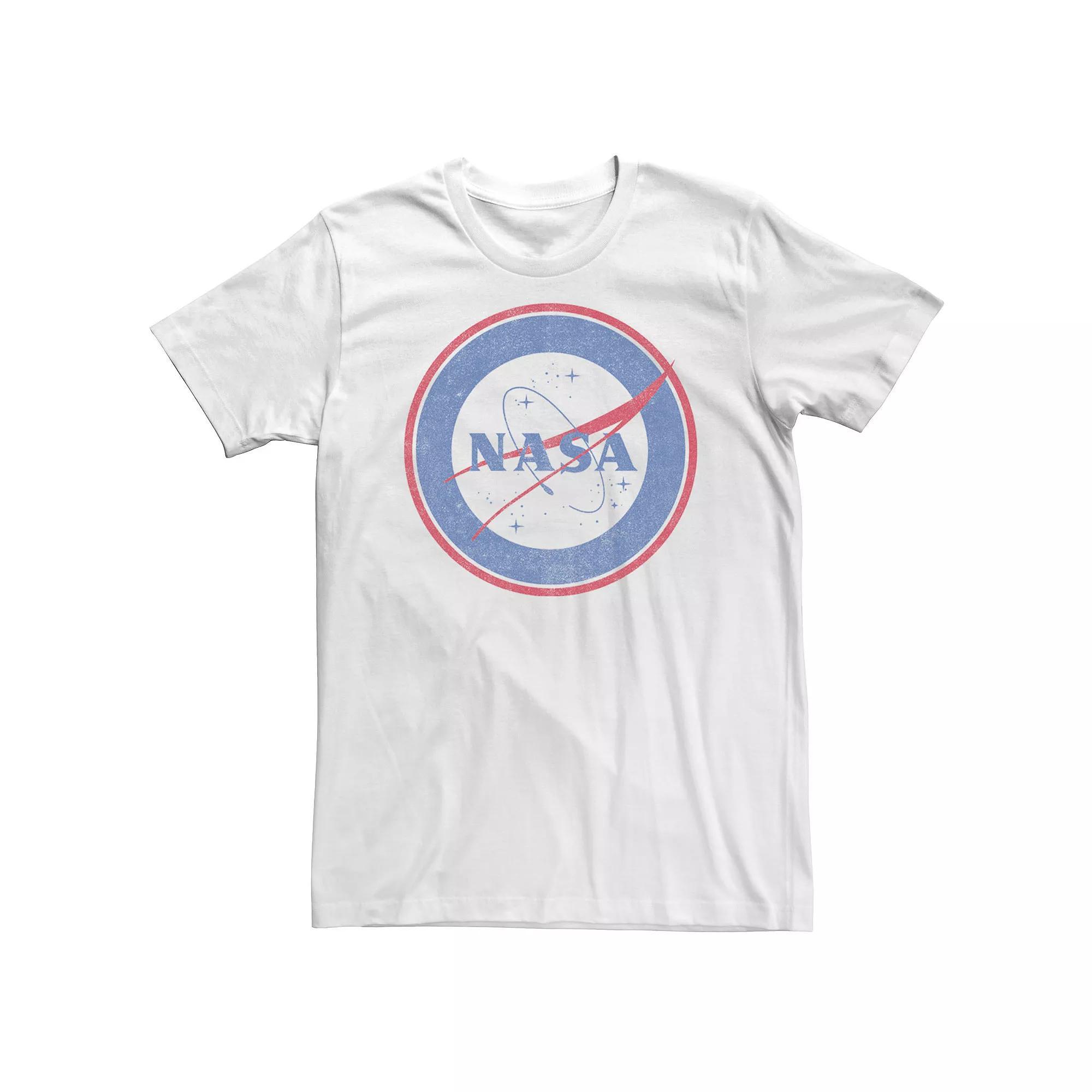 Big & Tall NASA Vintage Logo Galaxy Tee, Men's, Size: 4XL, White Product Image