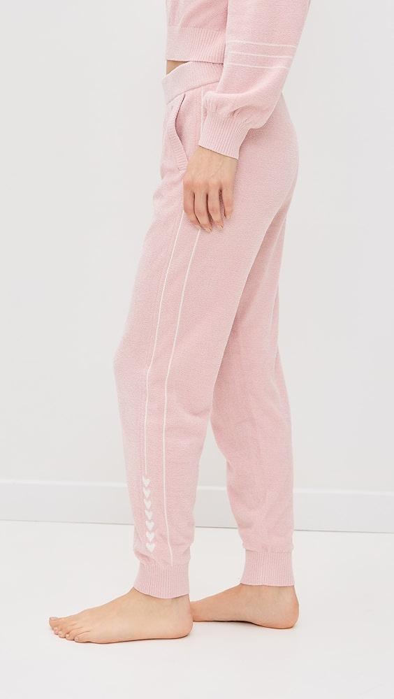 Barefoot Dreams Cozychic Ultra Lite Heartbeat Stripe Pants | Shopbop Product Image