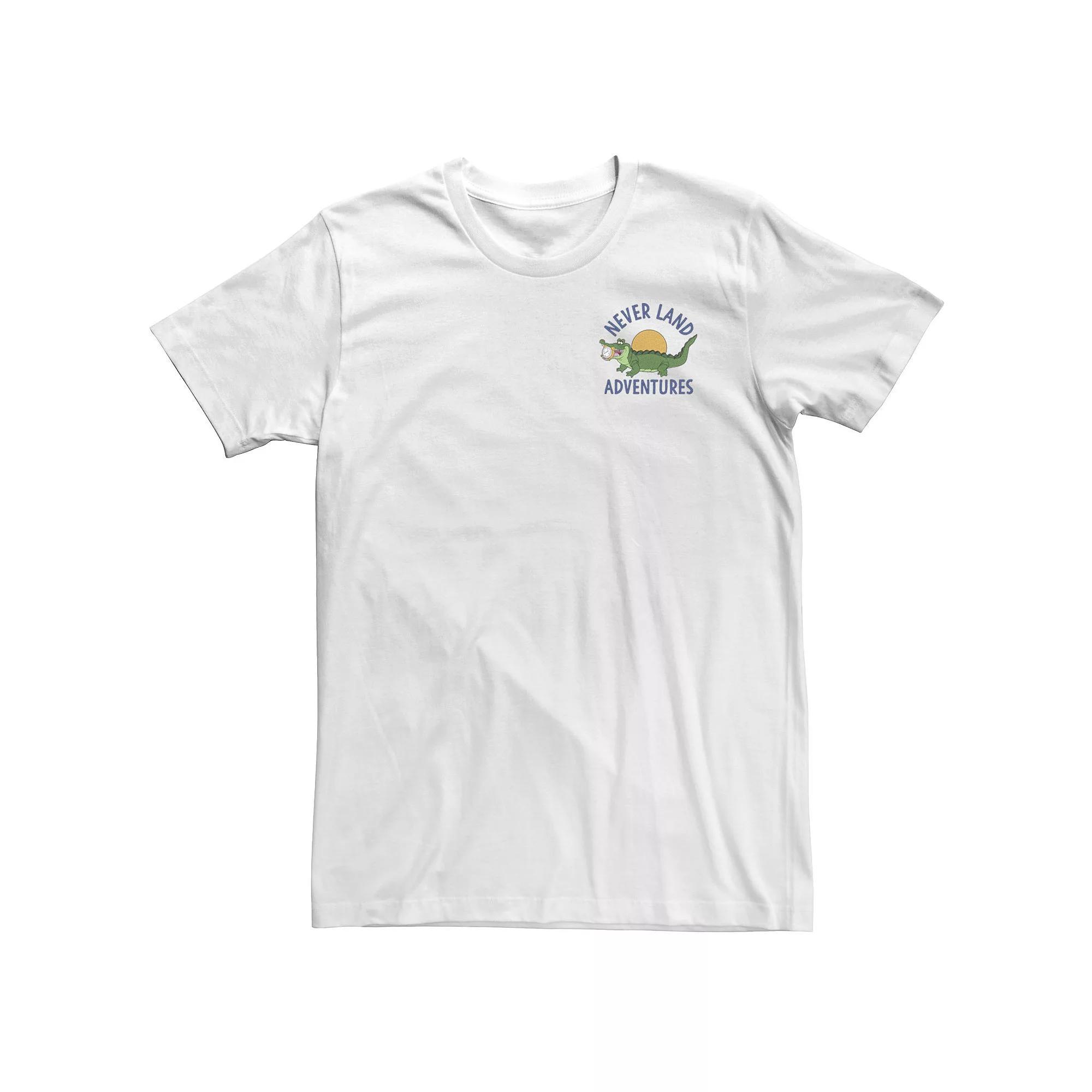 Big & Tall Disney Peter Pan Tick-Tock Crocodile Never Land Adventures Tee, Men's, Size: 4XL, White Product Image
