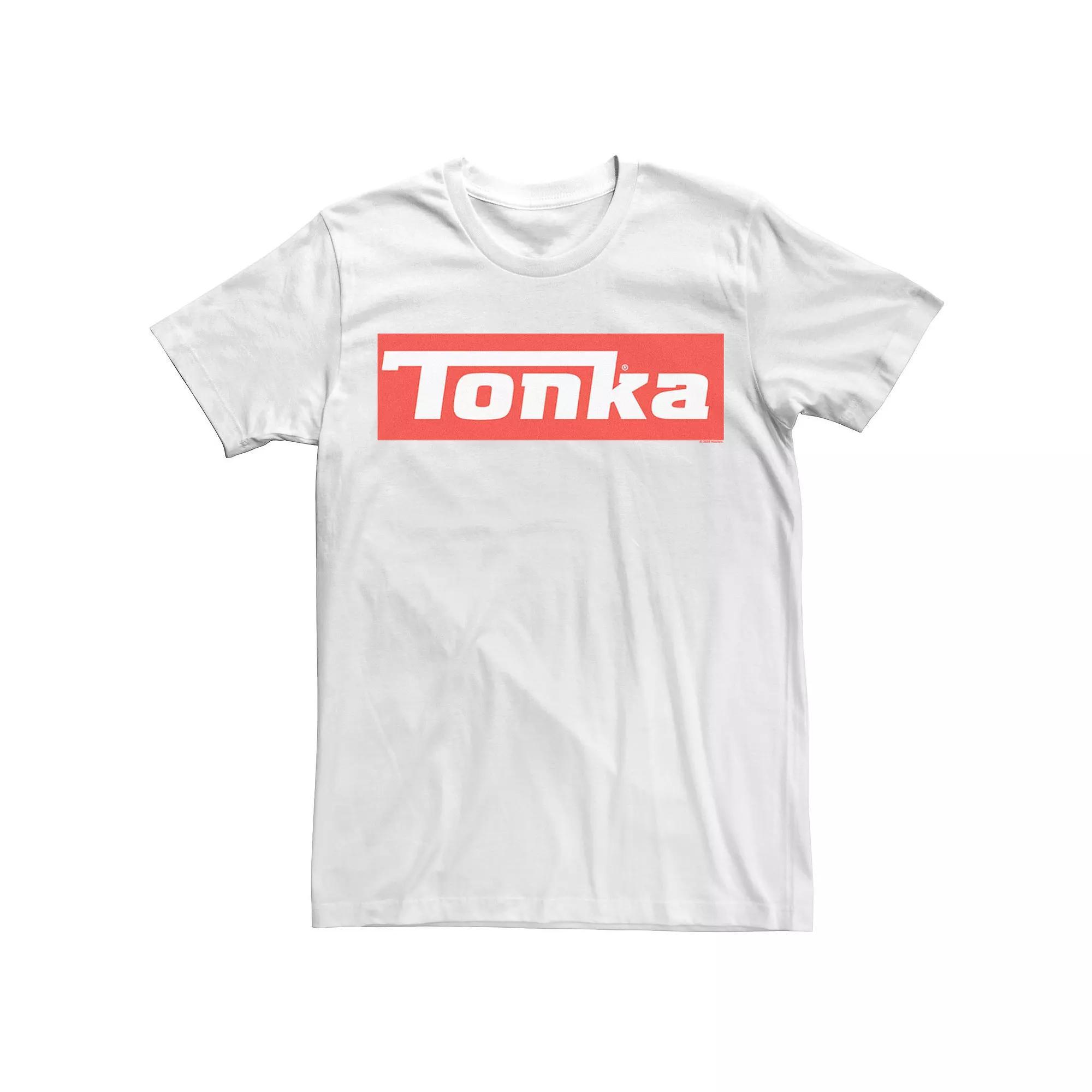 Men's Tonka Simple Red Logo Tee, Size: XL, White Product Image