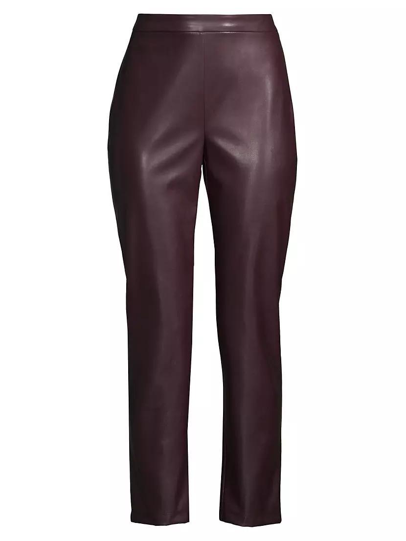 Vegan Leather Crop Pants Product Image