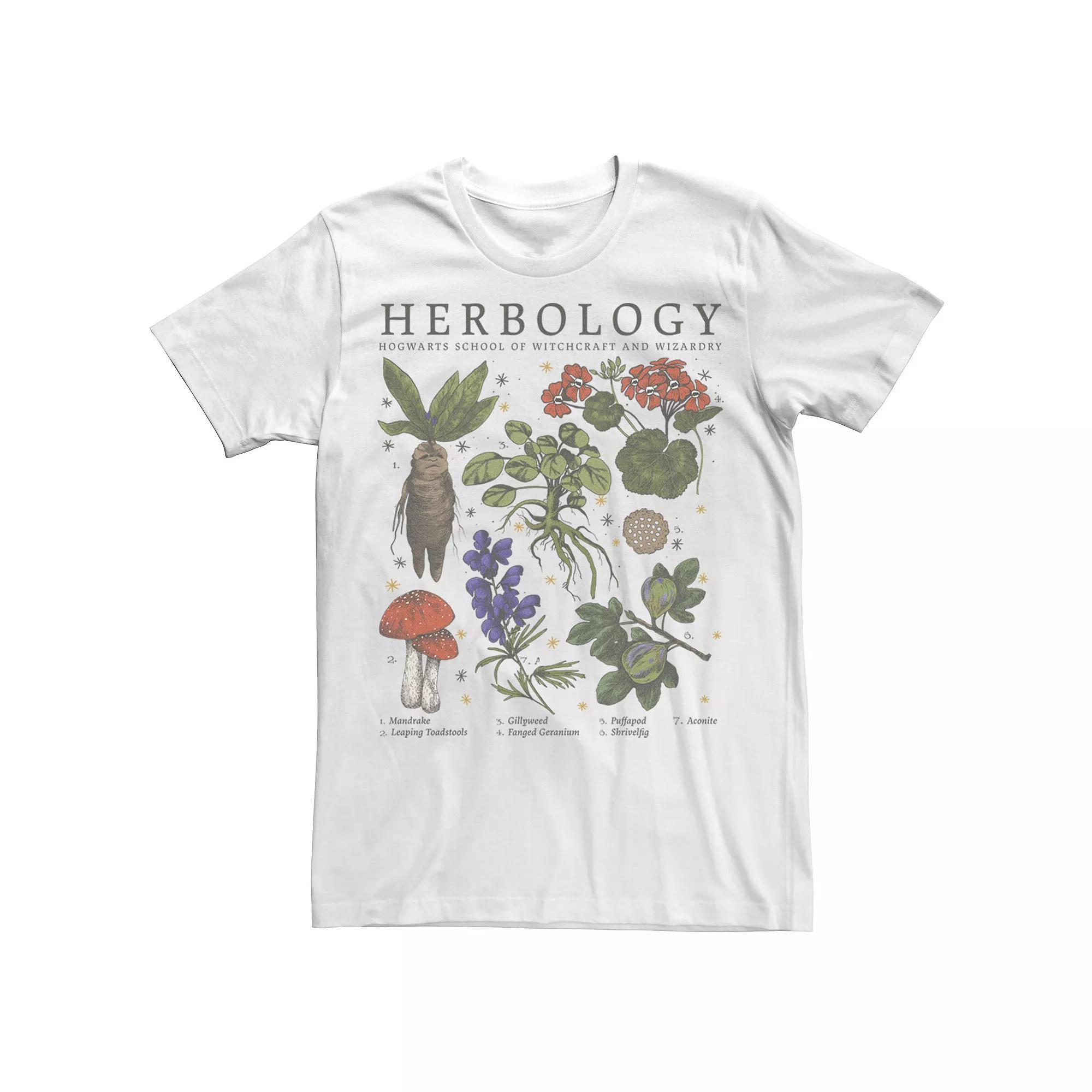 Men's Harry Potter Herbology Plants Tee, Size: Medium, White Product Image