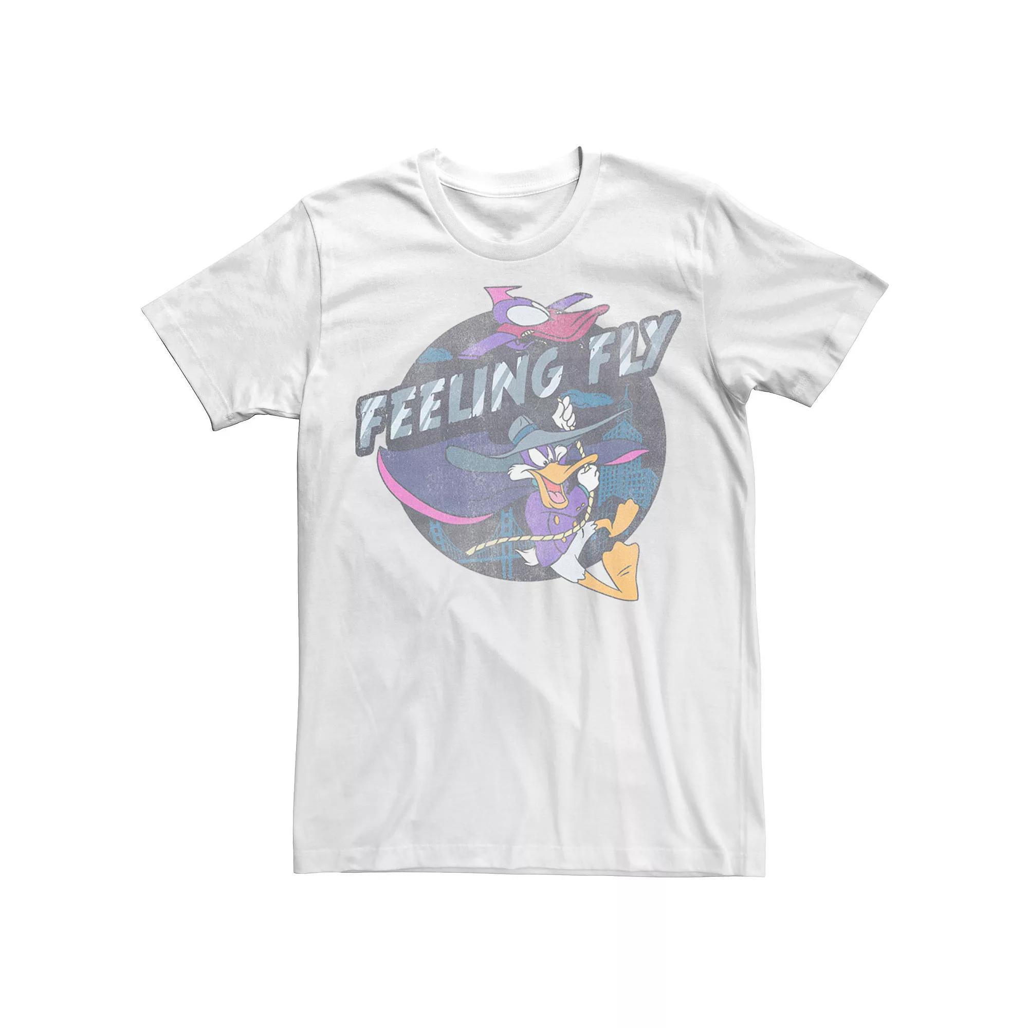 Disney's Darkwing Duck Men's Feeling Fly Portrait Tee, Size: Large, White Product Image