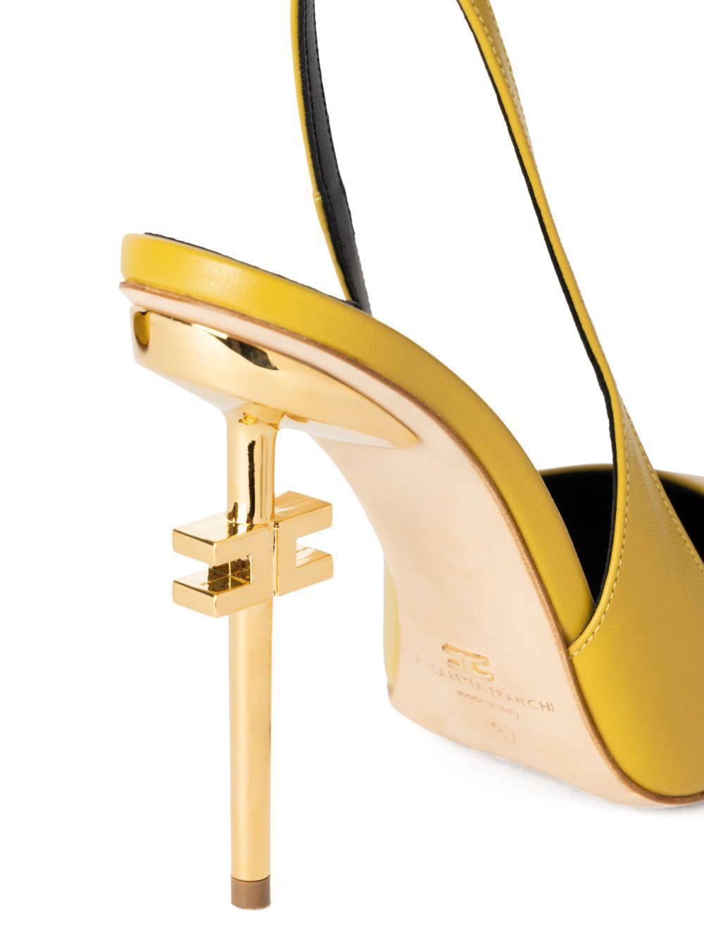105mm logo-detail slingback pumps Product Image
