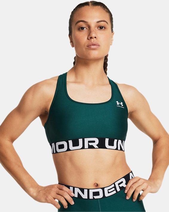 HeatGear Armour Mid Branded Womens Sports Bra Product Image