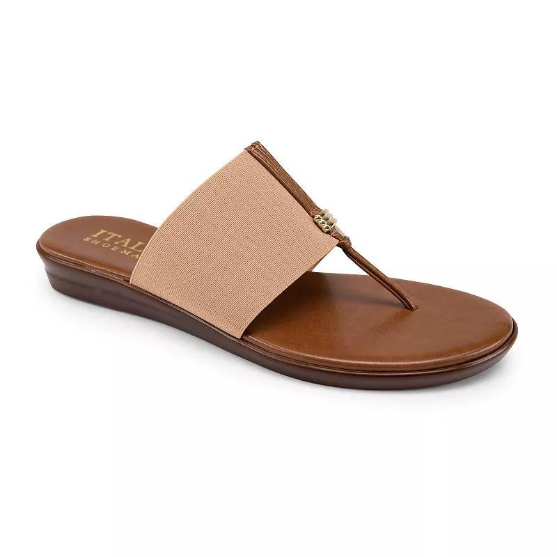 Italian Shoemakers Afia Women's Thong Sandals, Size: 10, Brown Product Image