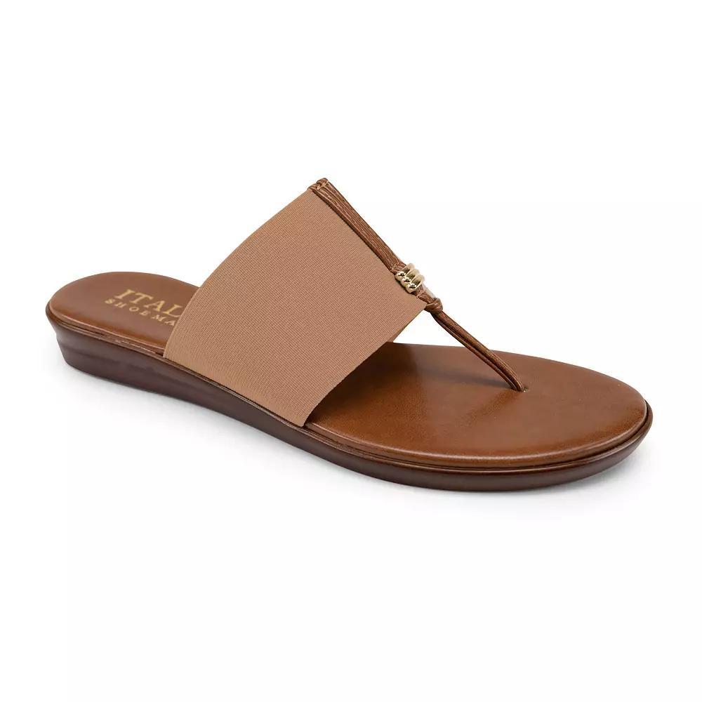 Italian Shoemakers Afia Women's Thong Sandals, Size: 10, Brown Product Image