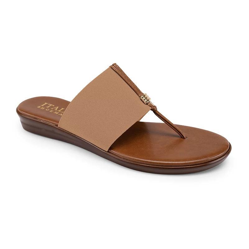 Italian Shoemakers Afia Women's Thong Sandals, Size: 10, Brown Product Image