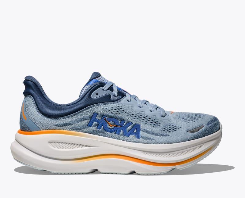 HOKA Men's Bondi 9 Shoes in Galactic Grey/Stellar Grey, Size 15 Product Image