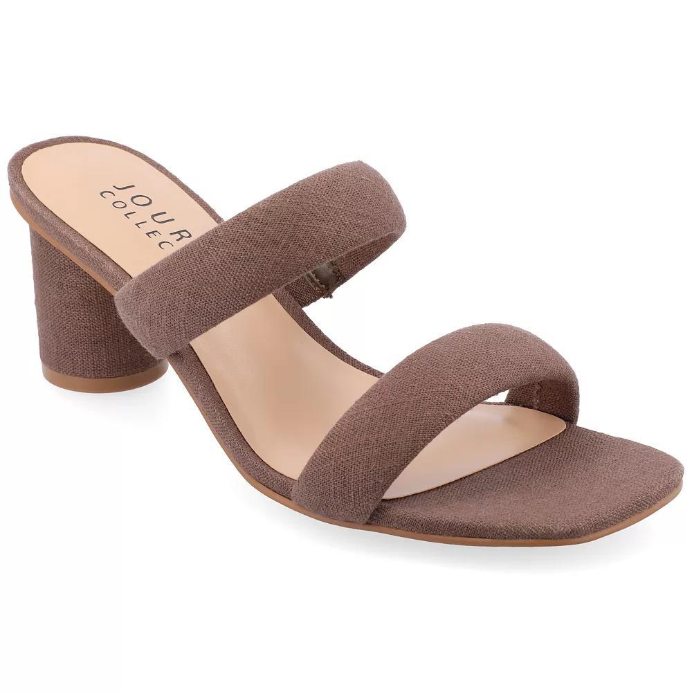 Journee Aniko Womens Tru Comfort Foam Double Strap Slip On Sandals Product Image