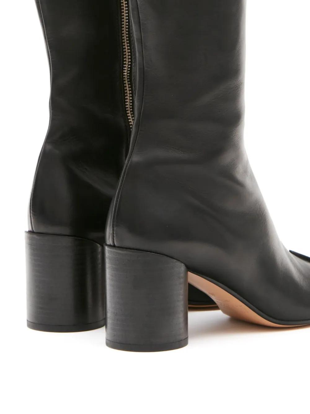 knee-high leather boots Product Image