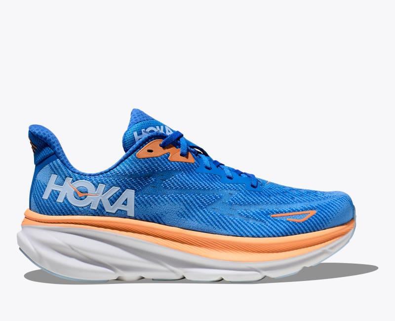 HOKA Women's Clifton 9 Shoes in White/White, Size 9.5 W Product Image