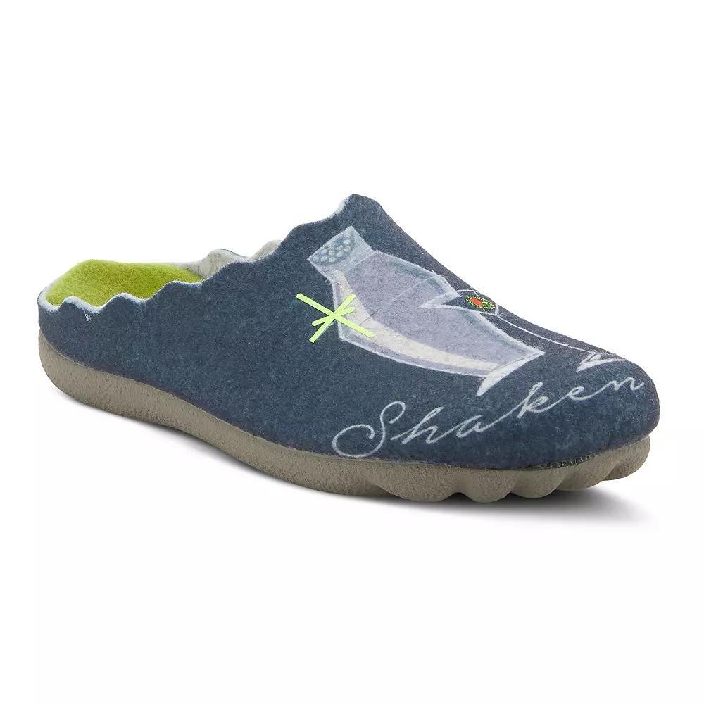 Flexus by Spring Step Women's Cocktail Slippers, Size: 35, Blue Product Image