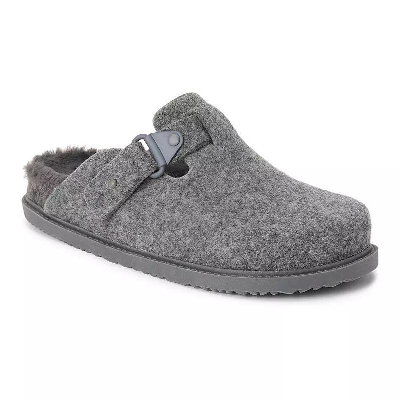 Beach by Matisse Pallenberg Women's Faux Fur Lined Mules, Size: 9, Gray Product Image