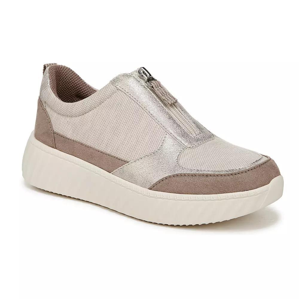 LifeStride Winner Women's Zip-Up Sneakers, Size: 9.5 Wide, Brown Textured Product Image
